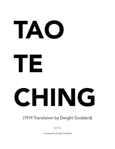 Cover of Tao Te Ching