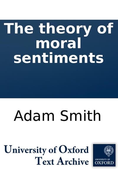 Cover of The theory of moral sentiments